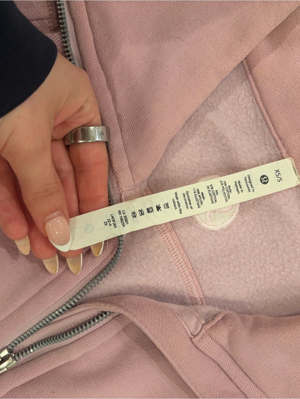 Lululemon Scuba Cropped Half‑Zip Pullover Sweatshirt - Pink Size XS/S - Picture 2 of 3
